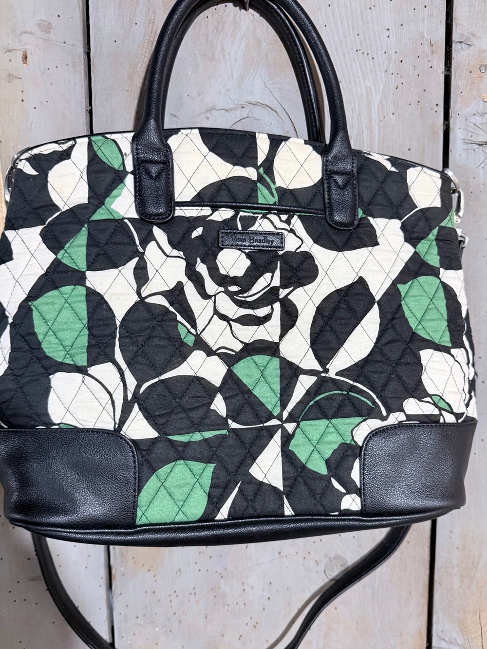 Vera Bradley Imperial Rose Quilted Satchel